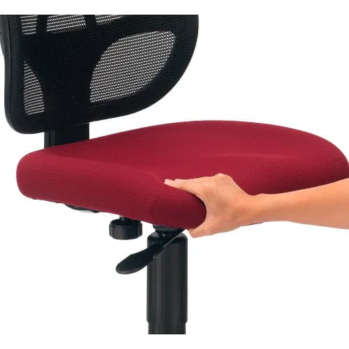 Centerline Dynamics Task & Desk Chairs Mesh Office Chair With Mid Back, Fabric, Red