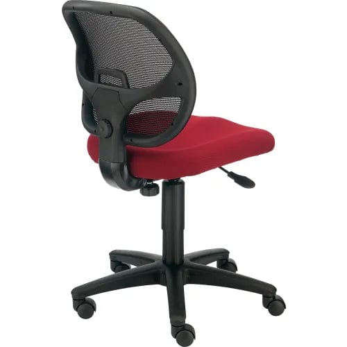 Centerline Dynamics Task & Desk Chairs Mesh Office Chair With Mid Back, Fabric, Red