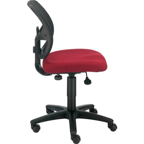 Centerline Dynamics Task & Desk Chairs Mesh Office Chair With Mid Back, Fabric, Red