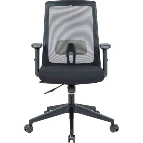 Centerline Dynamics Task & Desk Chairs Mesh Task Chair with Seat Slider, Fabric, Black