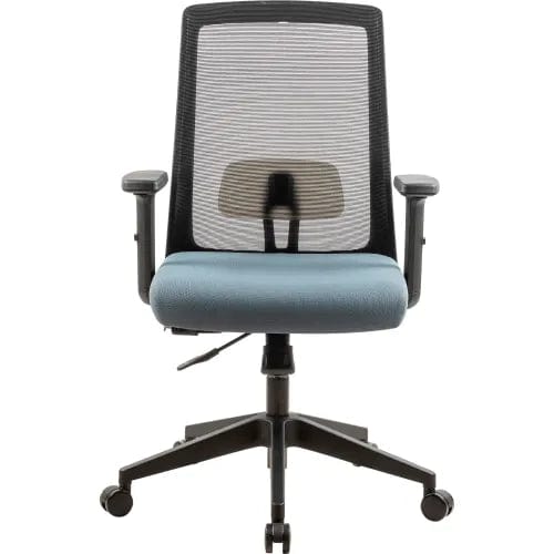 Centerline Dynamics Task & Desk Chairs Mesh Task Chair with Seat Slider, Fabric, Ocean Blue