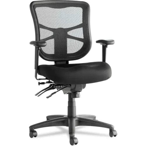 Centerline Dynamics Task & Desk Chairs Multifunction Mesh Chair - Fabric - Mid Back - Black - Elusion Series