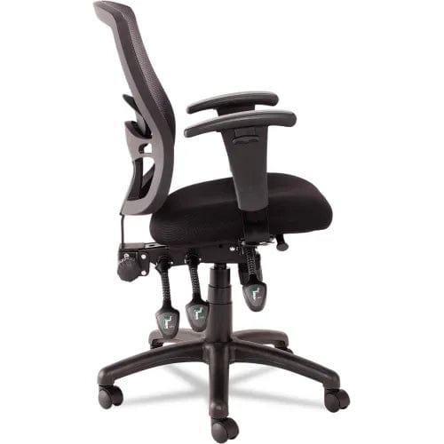 Centerline Dynamics Task & Desk Chairs Petite Mesh Office Chair - Fabric - Mid Back - Black - Etros Series