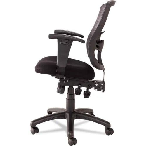 Centerline Dynamics Task & Desk Chairs Petite Mesh Office Chair - Fabric - Mid Back - Black - Etros Series