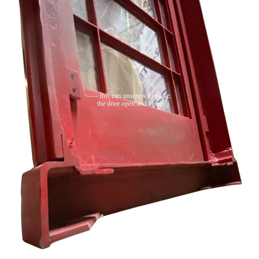 Centerline Dynamics Telephone Booth British Red Telephone Booth Box Door Front Cast No Rust Aluminum English Style