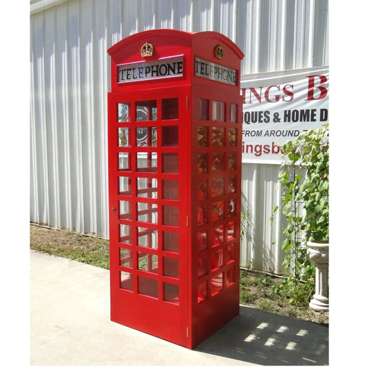 Centerline Dynamics Telephone Booth British Red Telephone Phone Box Booth Wood Old Replica English London