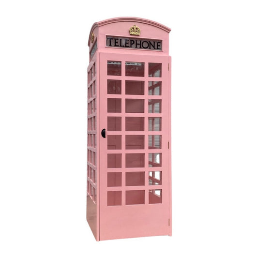 Centerline Dynamics Telephone Booth Pink British Wood Telephone Phone Box Booth English Like Cast Iron Style