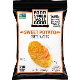 Centerline Dynamics Tortilla Chips Food Should Taste Good™ Tortilla Chips, Sweet Potato with Sea Salt, 1.5 oz, 24/Carton