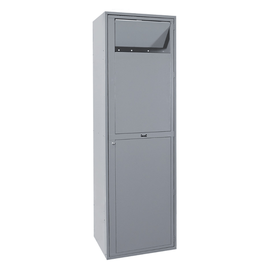 Centerline Dynamics Uniform Exchange Lockers Hallowell Uniform Exchange Locker, 26"W x 21"D x 84"H, 725 Dark Gray, Soiled Uniform Collection, 1-Wide, Assembled