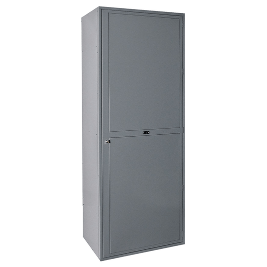 Centerline Dynamics Uniform Exchange Lockers Hallowell Uniform Exchange Locker, 32.563"W x 21"D x 84"H, 725 Dark Gray, Single Tier - Single Door, 1-Wide, Assembled