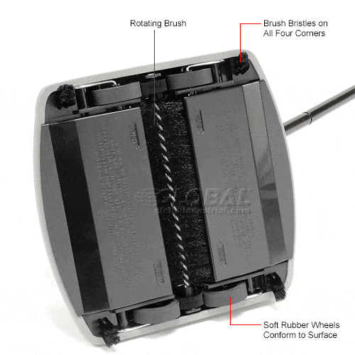 Centerline Dynamics Vacuums Rubbermaid Mechanical Floor And Carpet Sweeper, 6-1/2" Cleaning Width