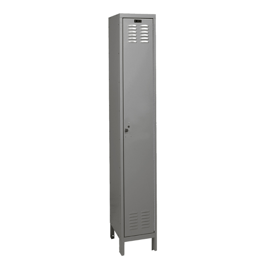 Centerline Dynamics ValueMax Lockers Dark Gray / Assembled Hallowell® ValueMax 1-Tier 1 Door Locker, 12"W x 15"D x 78"H