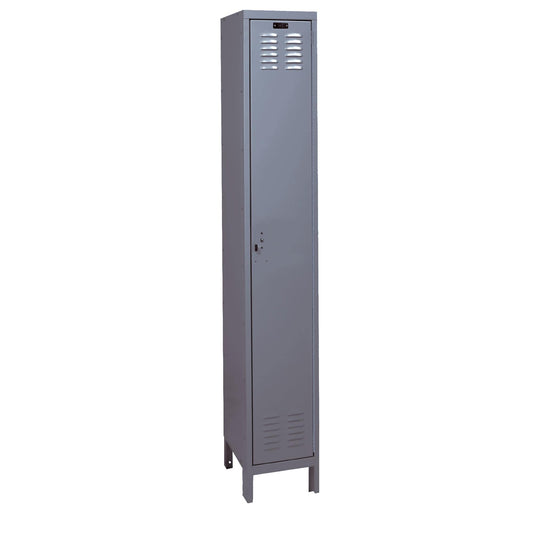 Centerline Dynamics ValueMax Lockers Dark Gray / Assembled Hallowell ValueMax 1-Tier 1 Door Locker, 12"W x 15"D x 78"H