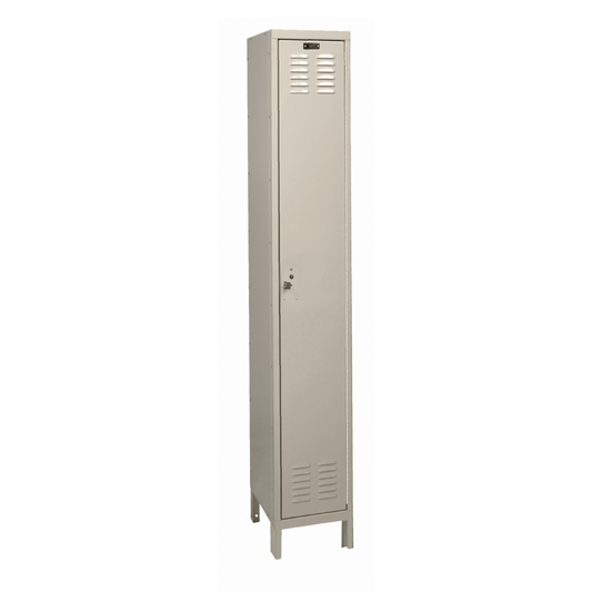 Centerline Dynamics ValueMax Lockers Tan / Assembled Hallowell® ValueMax 1-Tier 1 Door Locker, 12"W x 15"D x 78"H