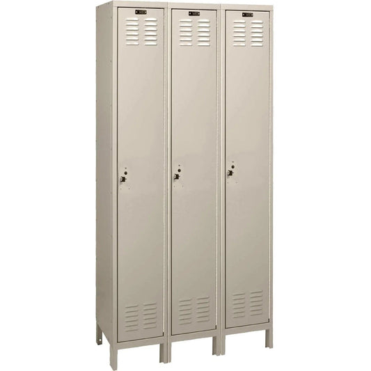 Centerline Dynamics ValueMax Lockers Tan / Assembled Hallowell ValueMax 1-Tier 3 Door Locker, 36"W x 15"D x 78"H