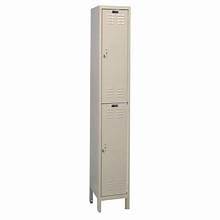 Centerline Dynamics ValueMax Lockers Tan / Assembled Hallowell ValueMax 2-Tier 2 Door Locker, 12"W x 15"D x 78"H