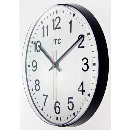 Centerline Dynamics Wall Clocks 12" Round Prosaic Wall Clock - Black