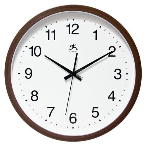 Centerline Dynamics Wall Clocks Infinity Instruments 14" Wall Clock, Brown