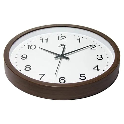 Centerline Dynamics Wall Clocks Infinity Instruments 14" Wall Clock, Brown