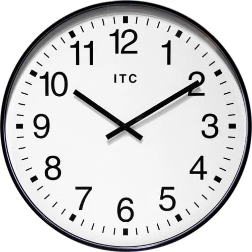 Centerline Dynamics Wall Clocks Infinity Instruments 19" Round Profuse Wall Clock - Black