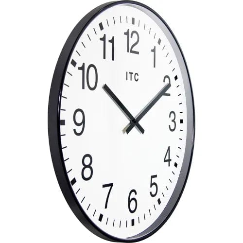 Centerline Dynamics Wall Clocks Infinity Instruments 19" Round Profuse Wall Clock - Black