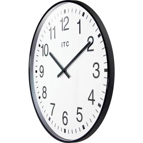 Centerline Dynamics Wall Clocks Infinity Instruments 19" Round Profuse Wall Clock - Black