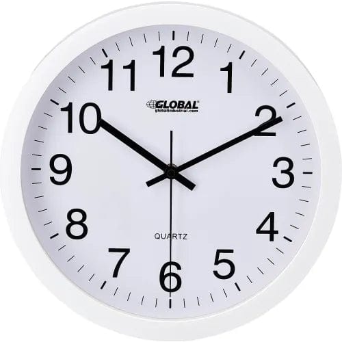 Centerline Dynamics Wall Clocks White Wall Clock 12" - Plastic