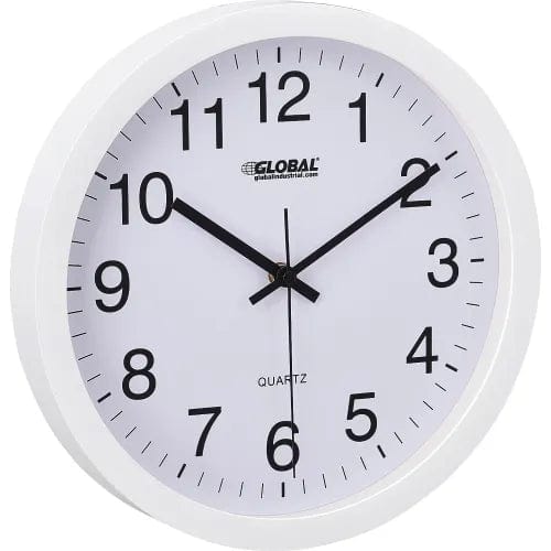 Centerline Dynamics Wall Clocks White Wall Clock 12" - Plastic