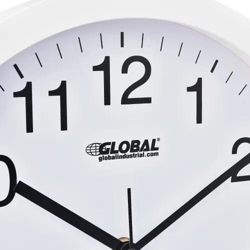 Centerline Dynamics Wall Clocks White Wall Clock 12" - Plastic