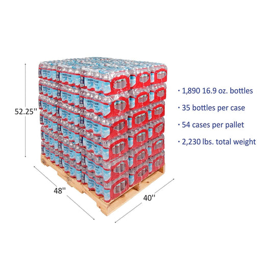 Centerline Dynamics Water Crystal Geyser® Alpine Spring Water, 16.9 Oz Bottle, 35/case, 54 Cases/pallet