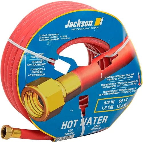 Centerline Dynamics Watering & Irrigation Jackson® 4008600A Professional Tools 5/8" X 50' Hot Water Rubber Garden Hose