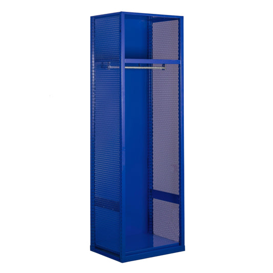 Centerline Dynamics Welded Sport Lockers Blue Hallowell Welded Sport Lockers, 24"W x 18"D x 74-3/4"H Open Front, 1-wide, Base Model