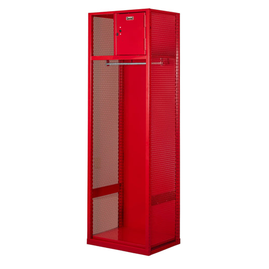 Centerline Dynamics Welded Sport Lockers Hallowell Welded Sport Lockers, 24"W x 18"D x 74-3/4"H Open Front, 1-wide With Optional Security Box