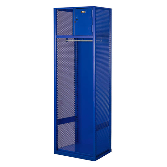 Centerline Dynamics Welded Sport Lockers Hallowell Welded Sport Lockers, 24"W x 18"D x 74-3/4"H Open Front, 1-wide With Optional Security Box