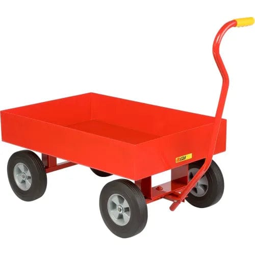 Centerline Dynamics Wheelbarrows & Garden Carts Little Giant® Nursery Wagon Truck LDW-2436-X6-10 - Steel Deck - 6" Sides - 10 x 2.75 Rubber