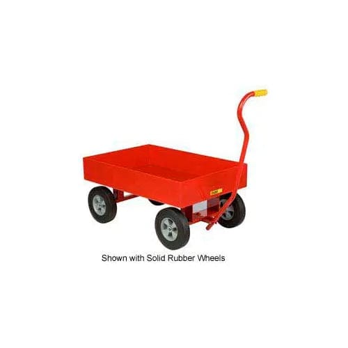Centerline Dynamics Wheelbarrows & Garden Carts Little Giant® Nursery Wagon Truck LDW-2436-X6-10P - Steel Deck - 6" Sides - 10 x 3.5 Pneumatic