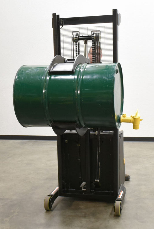 Centerline Dynamics Work Positioners Vestil Steel Vertical Drum Gripper/Rotator Stacker 64 In. Dispensing Height 800 Lb. Capacity